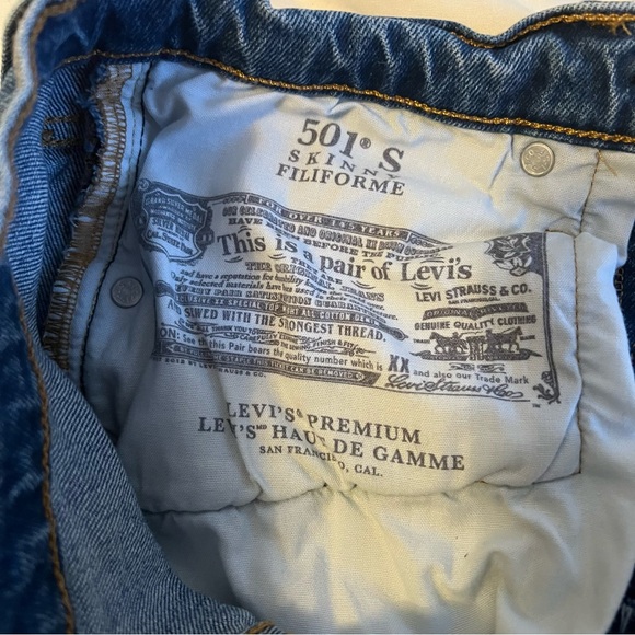 Levi’s premium 501 skinny ankle jeans - Picture 9 of 12
